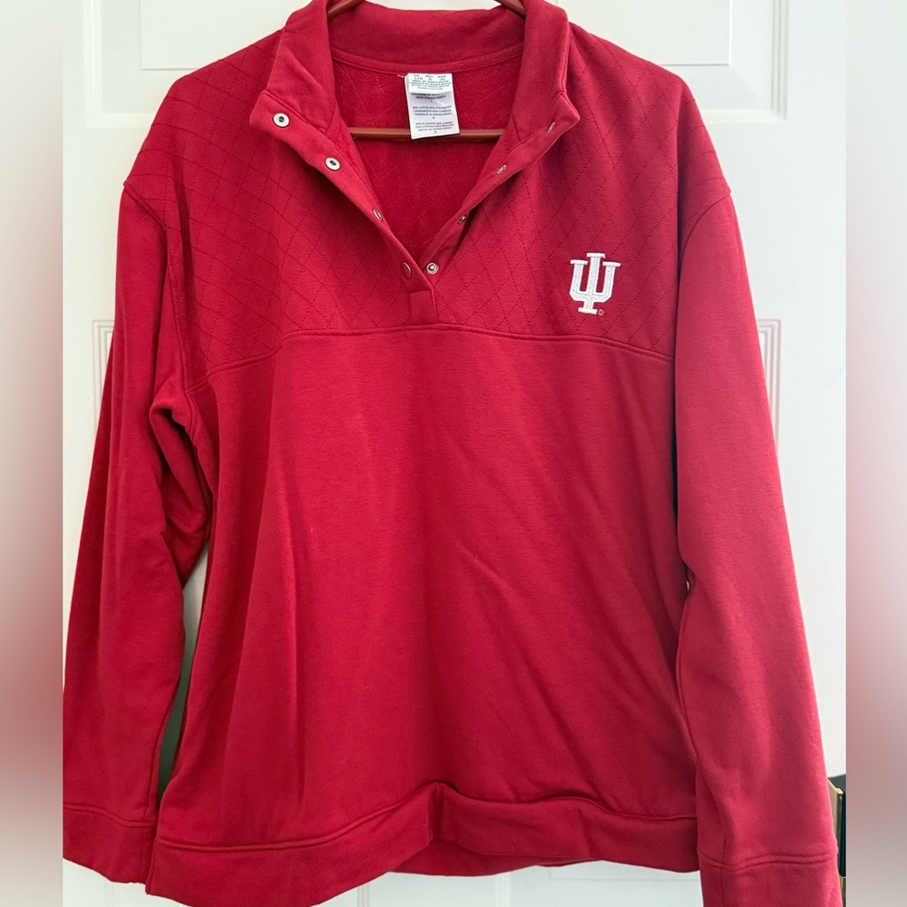 Champion Women's Red IU Sweatshirt